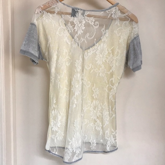 BKE burned out lace back tee - Picture 6 of 6
